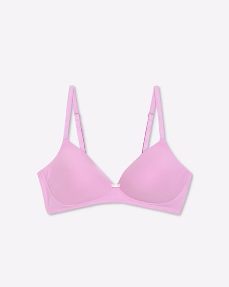 Pink Poly Cotton Non Padded Non Wired Bra, For Inner Wear at Rs 75/piece in  Mumbai