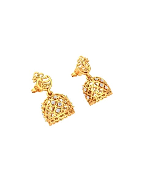 'J' JHUMKA EARRINGS -0A674