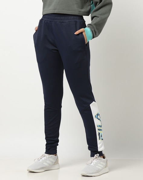 Brand Print Joggers with Insert Pockets