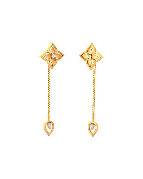 Wholesaler of Spectacular gold hanging earring design | Jewelxy - 220984