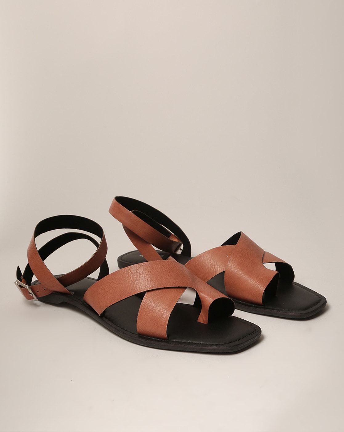 Eze Men's Black Cross Strap Sandals | Aldo Shoes