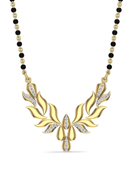 Gold hot sale stone mangalsutra