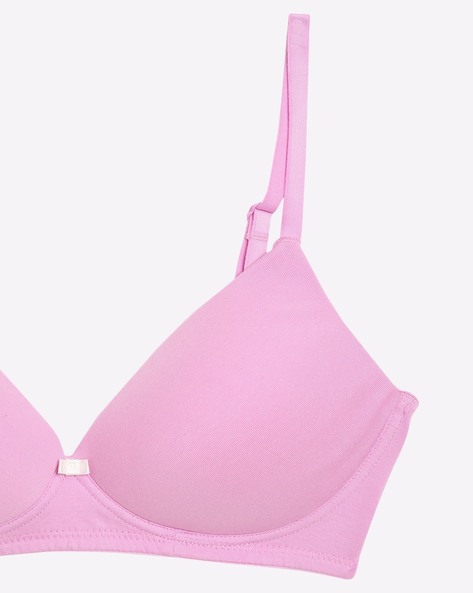 Buy Padded Underwired Full Cup Bra in Hot Pink Online India, Best