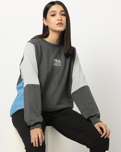 Fila women's grey sweatshirt new arrivals