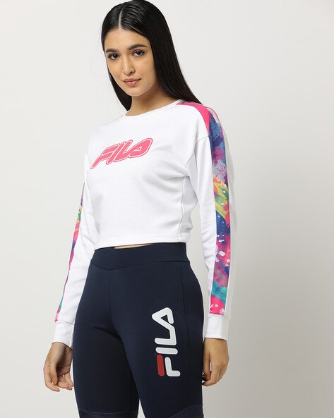 Fila deals sweatshirt cropped