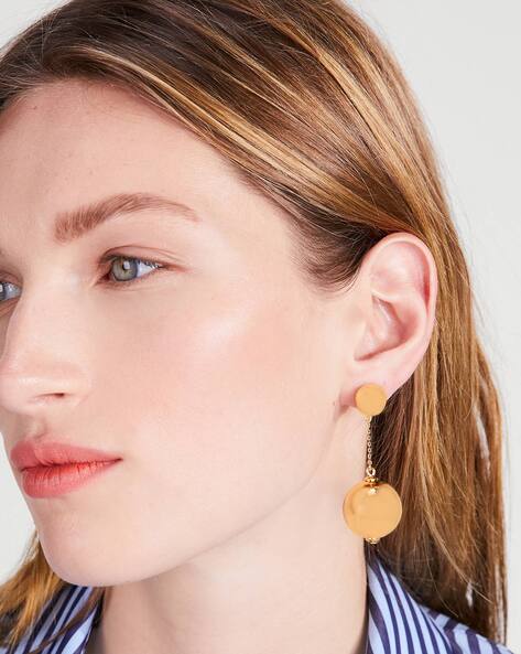 Buy KATE SPADE Have A Ball Linear Earrings | Gold Color Women | AJIO LUXE
