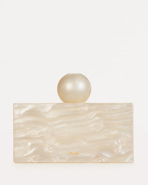 Buy Rose Gold Pearl Clutch bag  Odette