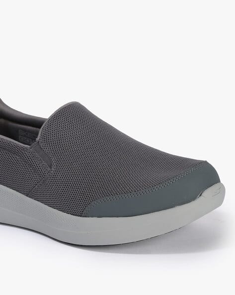 gray slip on tennis shoes