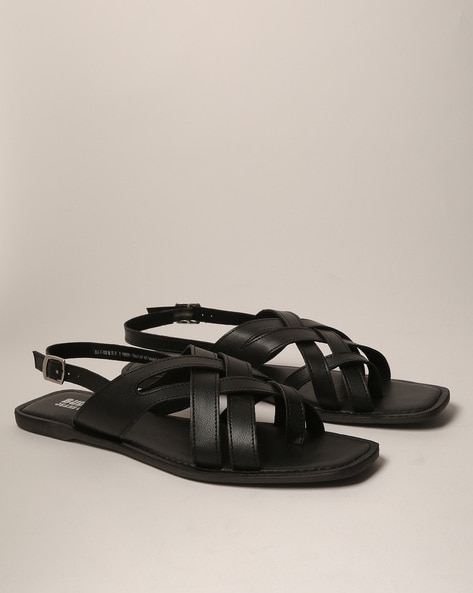 Cross Strap Slingback Sandals