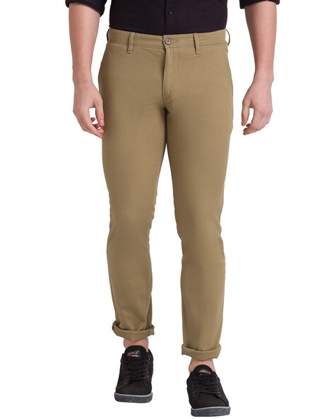 Buy Khaki Trousers & Pants for Men by AJIO Online