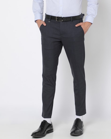 Buy Men Formal Trouser  Casual Shirt Combo Pack of 2 Medium Blue Grey  at Amazonin