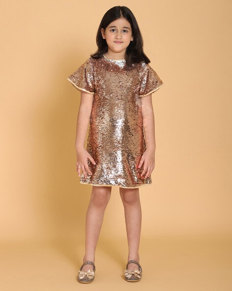 Gold dresses hotsell for girls