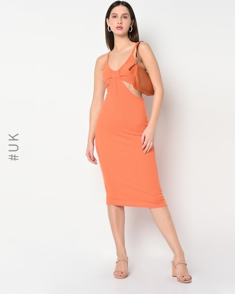 I saw it first orange outlet dress