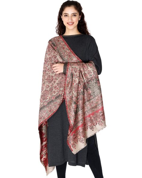 Floral Print Acrylic Stole Price in India