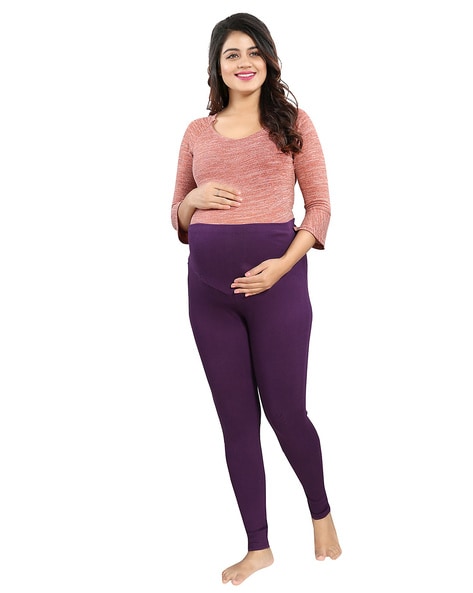 Black Womens Organic Cotton Maternity Long Leggings | Best&Less™ Online