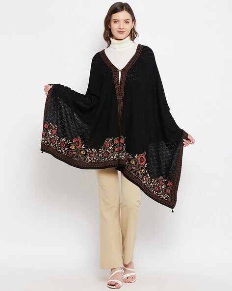 Floral Poncho Style Shawl Price in India