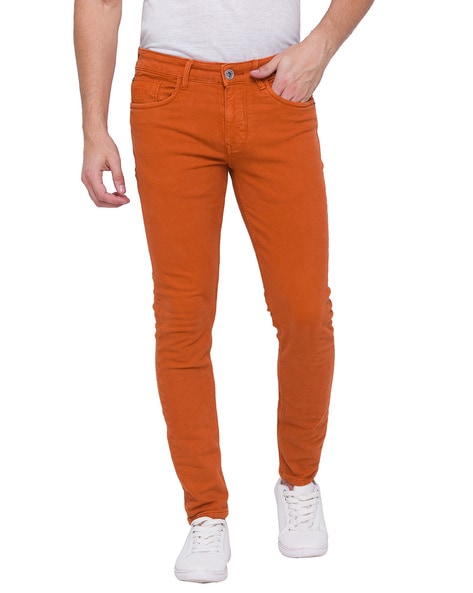 Jeans & Trousers | Rust Colored Jeans For Men | Freeup