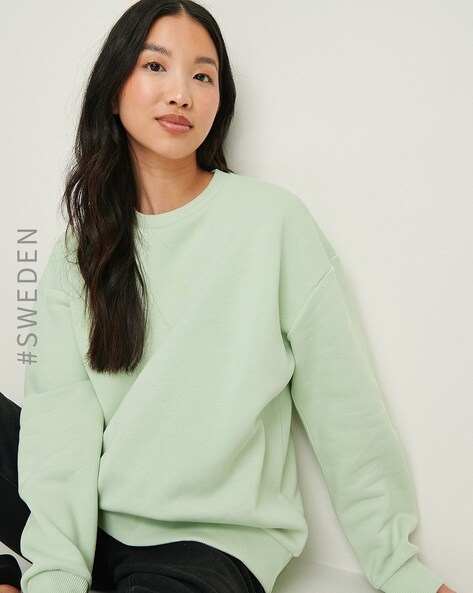 Oversized store green sweatshirt