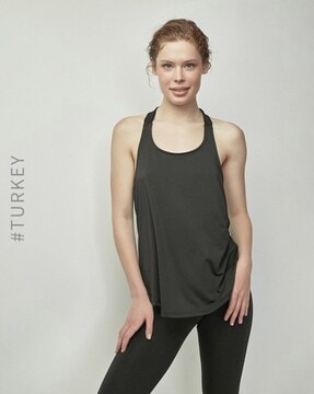 Racerback Solid Olive Green Tank Top – Styched Fashion