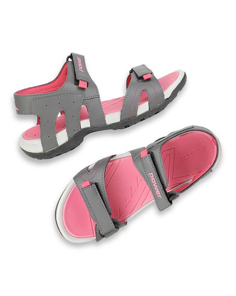 Aravon Women's Power Comfort 3 Strap Sandals Black