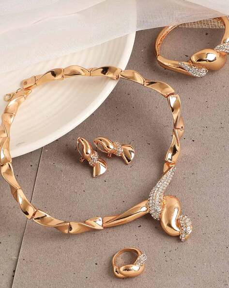 Buy Gold-Toned FashionJewellerySets for Women by Sohi Online