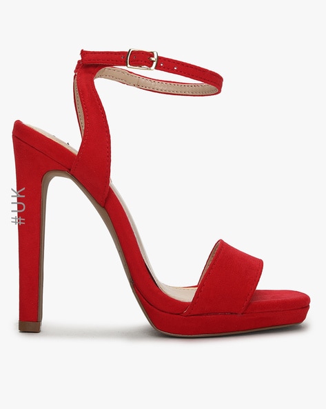 Buy Women High Heels, Ladies Shoes Womens Toe Cut Out Gladiator Ankle Strap  Platform Block High Heel Stiletto Heeled Sandals Side Zipper (Black, 6.5)  Online at desertcartINDIA