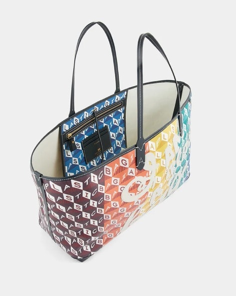 Buy Anya Hindmarch I Am A Rainbow Recycled Canvas Large Tote Bag, Multicoloured Color Women