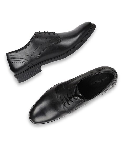 Hush puppies hotsell shoes black formal