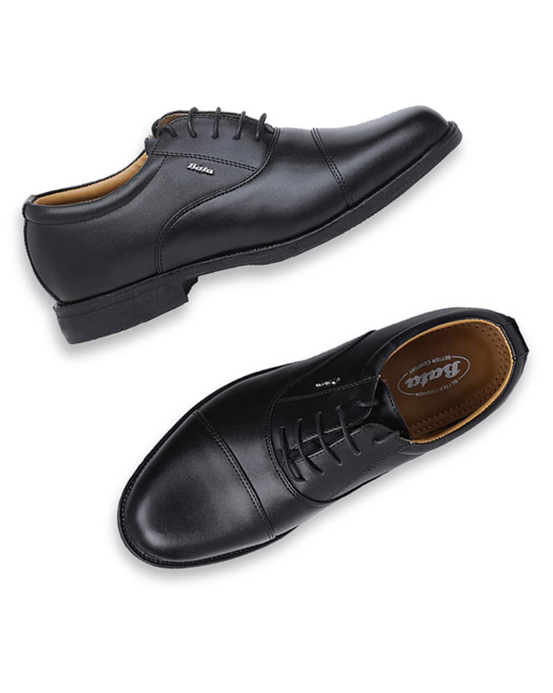 Lace-Up Oxfords with Stacked Heel