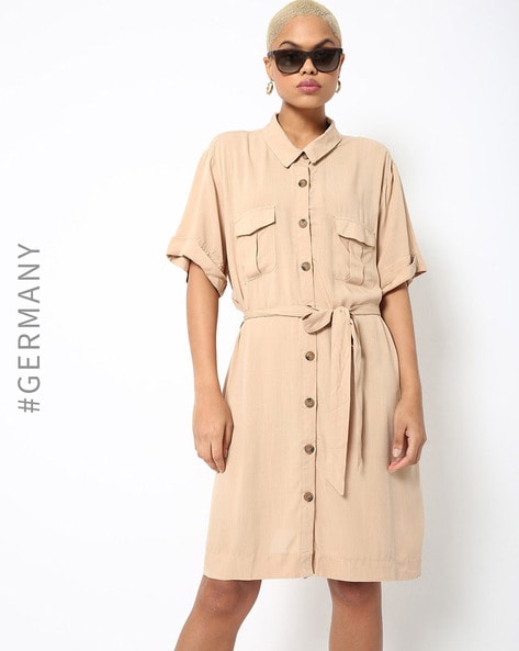 Buy Beige Dresses for Women by Z-One Online
