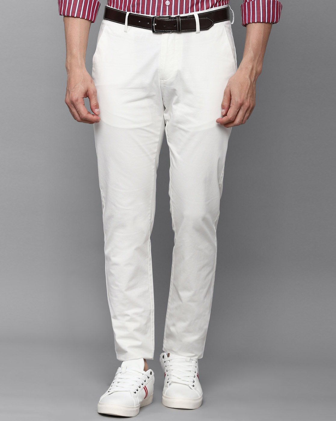 Buy Allen Solly Men's Slim Casual Pants (ASTFKSTFJ44791_Navy_32) at  Amazon.in
