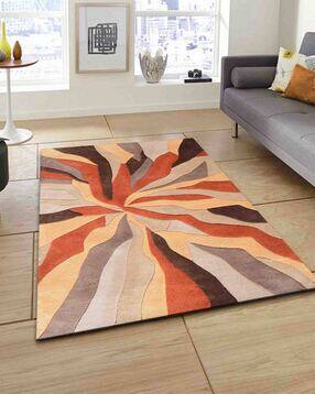 Geometric Pattern Hand Tufted Wool Carpet-image-13