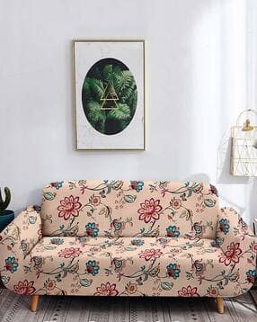 cortina eyelet curtain Floral Print Stretchable Non-Slip Sofa Cover-picture-24