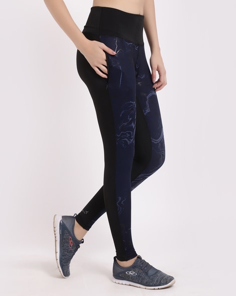 Buy Women's Star Gazer Cotton Leggings, Navy Blue Ladies Full Length  Stretchy Long Basic Fitted Yoga Pants Online at desertcartINDIA