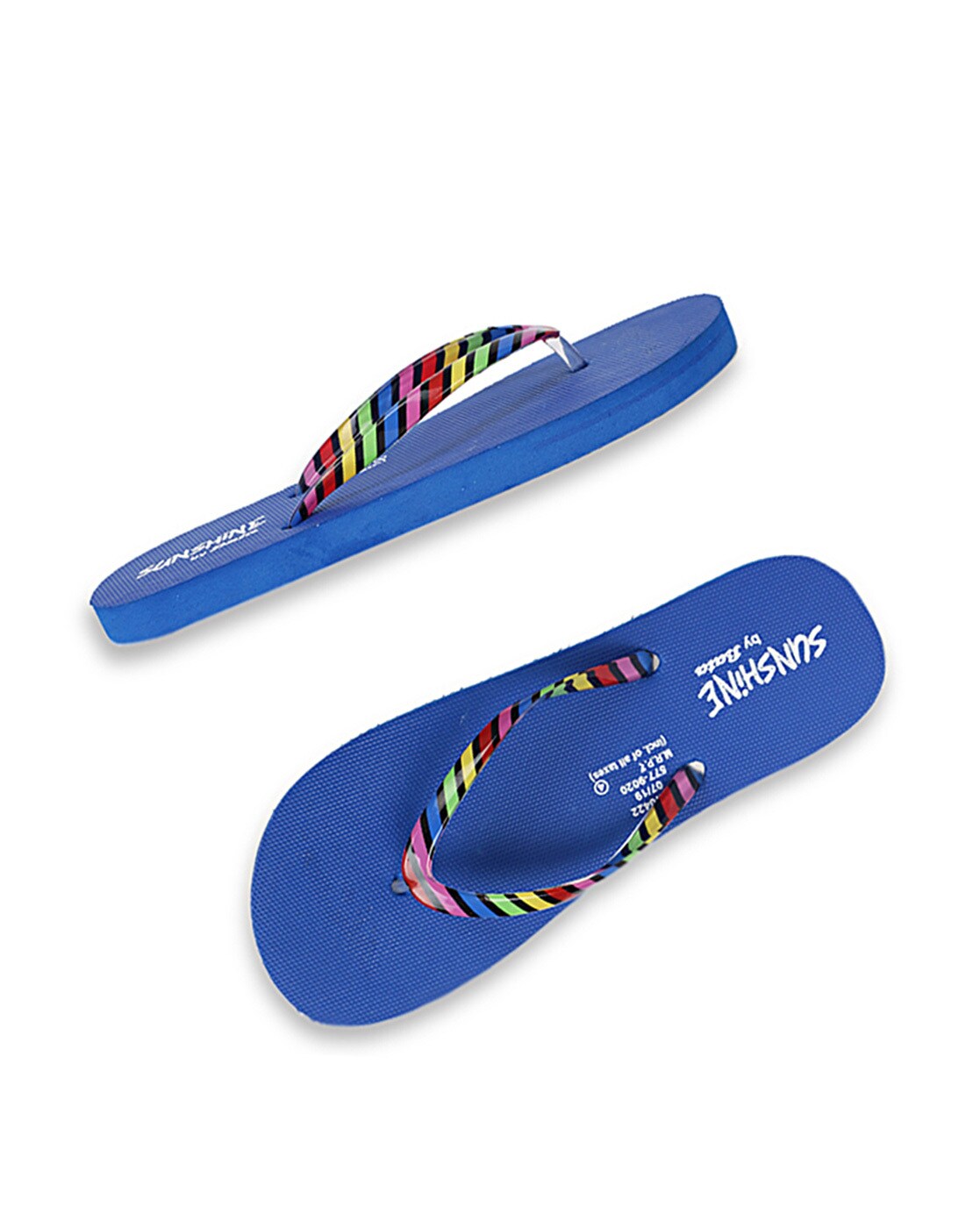 Bata sunshine blue discount slippers