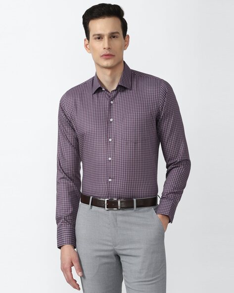 Van Heusen Checked Slim Fit Shirt