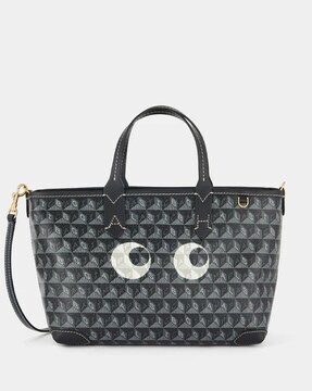 Buy Anya Hindmarch I Am A Eyes Tote Bag In Recycled Canvas | Black Color  Women | AJIO LUXE