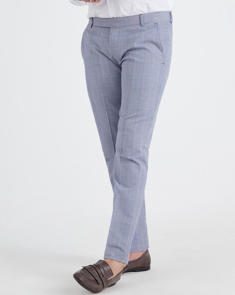 Buy Grey Trousers & Pants for Men by Mr Button Online