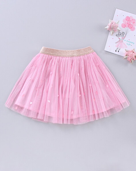 Womens Pink Flare Skirt