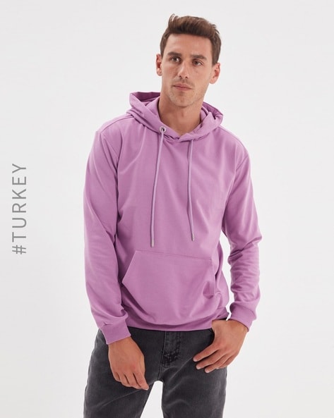 Buy Lilac Sweatshirt Hoodies for Men by TRENDYOL Online Ajio