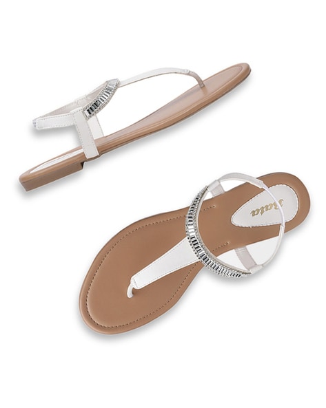 Michael Kors logo-plaque Monogram Thong Sandals - Farfetch