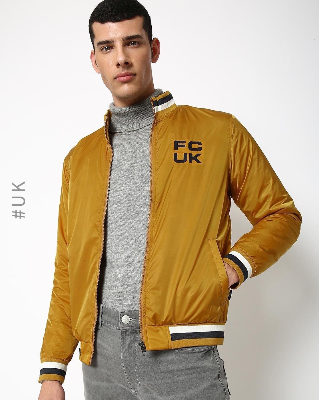 Buy Yellow Jackets & Coats for Men by FAME FOREVER BY LIFESTYLE Online |  Ajio.com