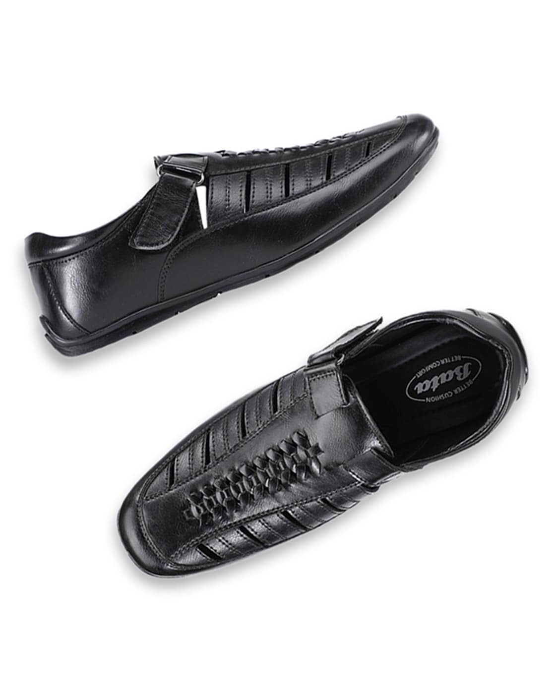 Bata Men PEDRA TR Black Sandals, : Amazon.in: Fashion