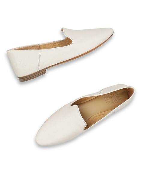 Textured Stacked Heel Loafers