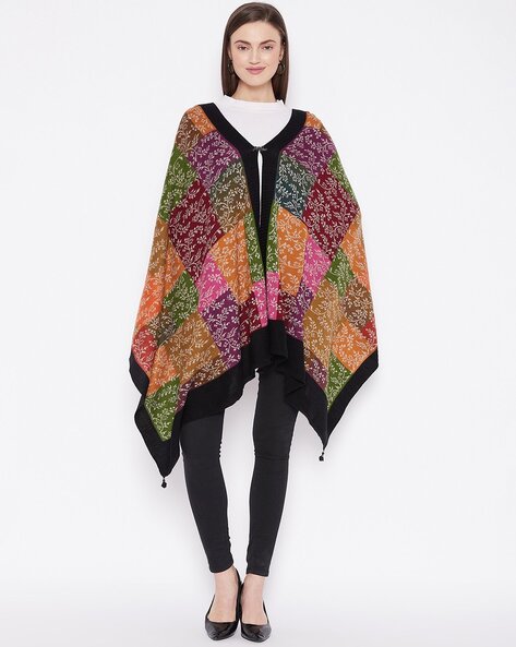 Floral Poncho Style Shawl Price in India