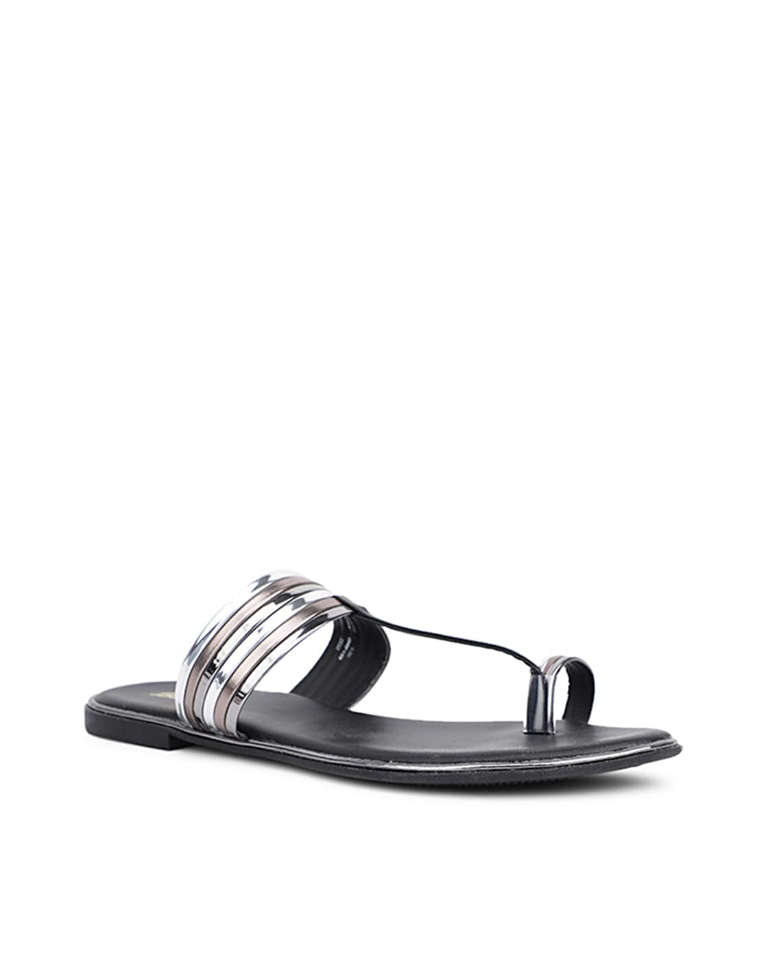 Buy Bata Carolina Black & Silver Toe Ring Sandals for Women at Best Price @  Tata CLiQ