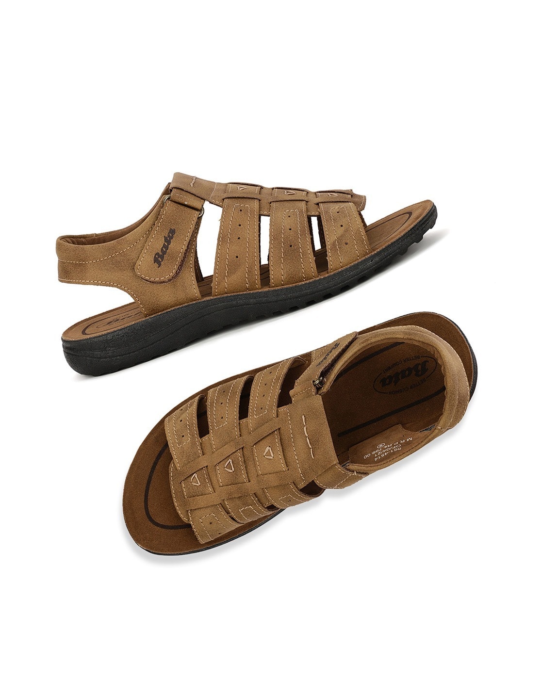 Buy Black Sandals for Men by Bata Online | Ajio.com