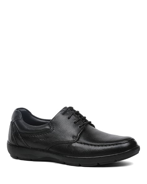 Textured Round Toe Derbys