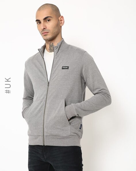 Dias Slim Fit Zip-Front Sweatshirt - Main Image