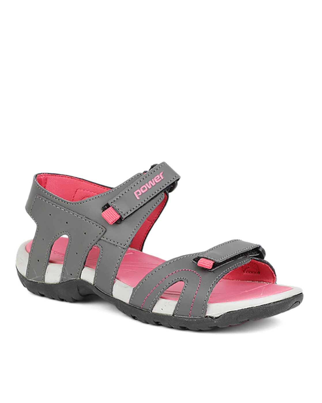 Buy Power Solid/plain Pink Sandals Online